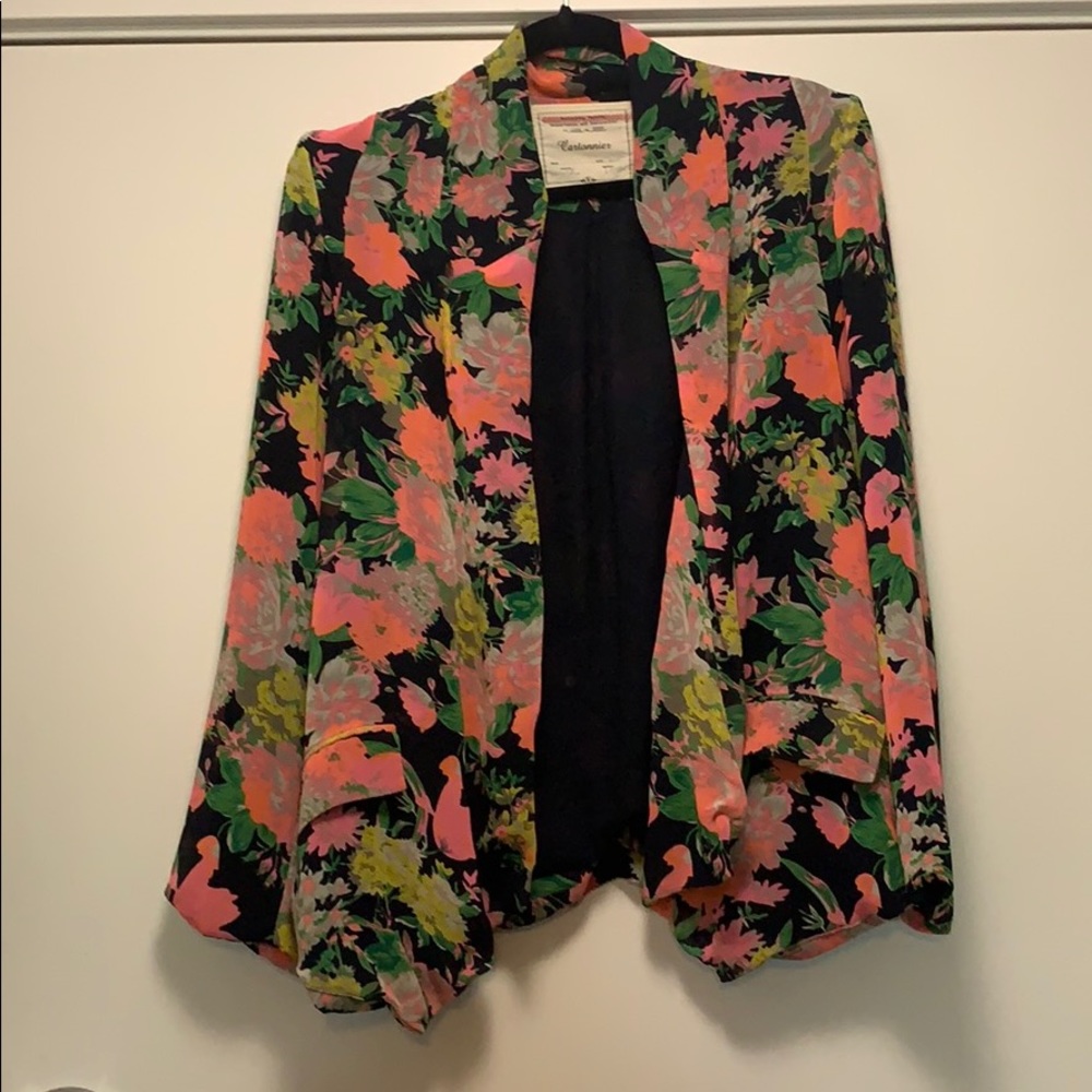 Anthropologie FLORAL blazer